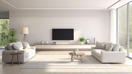 Minimalist Living Room with Natural Light