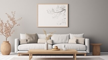 Minimalist Living Room with Natural Elements