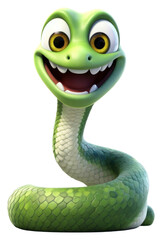 Fototapeta premium PNG Snake reptile cartoon animal.