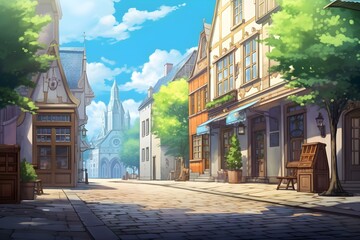 Fototapeta premium Schnoor Quarter Daytime Scenery