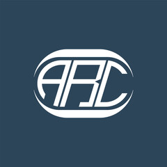 ARC abstract monogram logo design. ARC monogram unique modern flat abstract letter logo design.