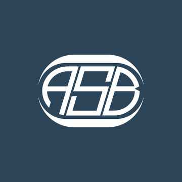 ASB abstract monogram logo design. ASB monogram unique modern flat abstract letter logo design.