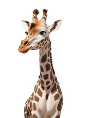 Fototapeta premium 3d animation giraffe on white