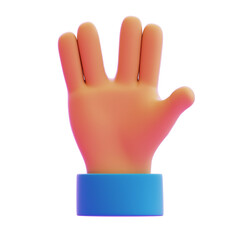 Obraz premium vulcan salute hand gesture