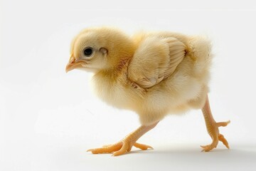 Obraz premium A Newborn Chick Taking its First Steps