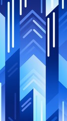 Obraz premium Dynamic and modern abstract blue and white geometric pattern with gradient colors, vertical lines, and angled shapes
