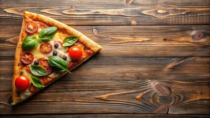 Pizza on a wooden table , food, Italian, cuisine, delicious, meal, dinner, lunch, cheese, toppings, tomato sauce, crust