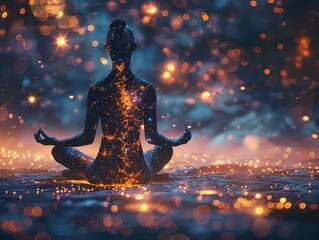  process of visualization and manifestation techniques, showing how individuals can use mental imagery and intention to manifest spiritual goals and healing.