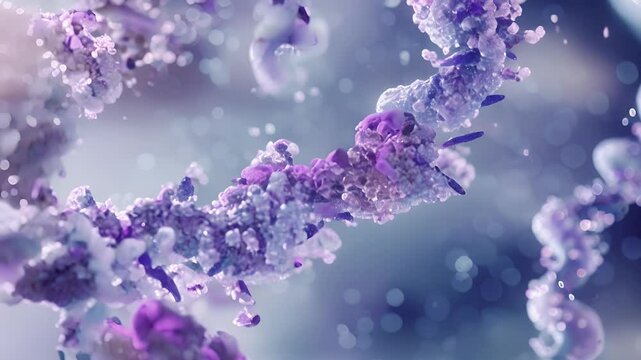 An enlarged view of a cyclindependent kinase CDK enzyme a key player in cell cycle control.