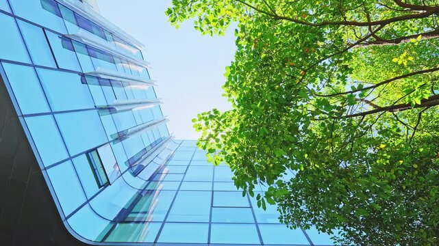 modern office building in the city