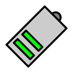 Battery Vector Filled Icon Design