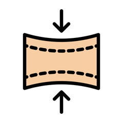 Elasticity Vector Filled Icon Design