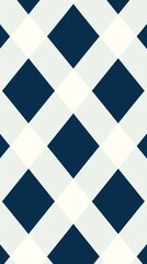 A pattern of alternating blue and white diamond shapes on a light blue background