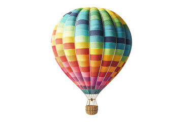 Fototapeta premium Colorful Hot Air Balloon isolated on white background