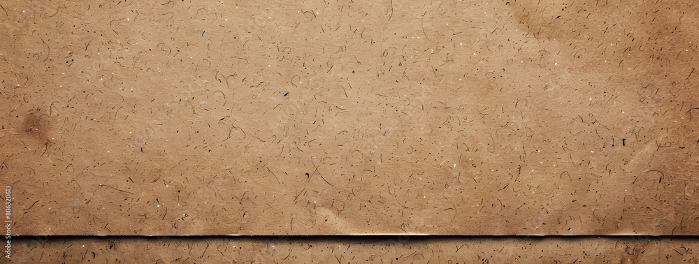 Poster photo of a brown cardboard texture for text and background design. web banner with copyspace on the 