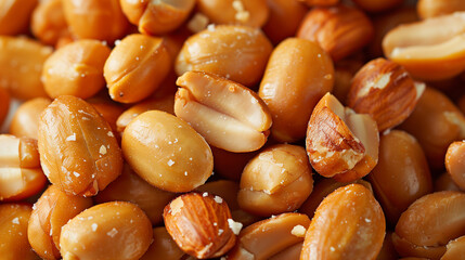 pile of fresh roasted peanuts, peanuts wallpaper