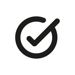 H&auml;kchen im Kreis rund Vektor Symbol schwarz