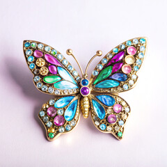 Bright Butterfly Brooch: An explosion of color and brilliance