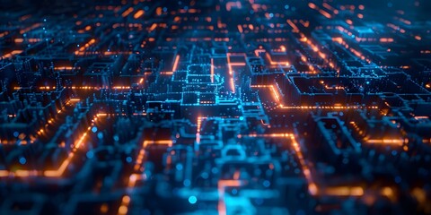 Ethereal Maze Pathways Abstract Glowing Trails, Glowing trail art, Abstract light trails, Ethereal maze pathways, Luminous abstract art, Illuminated maze design