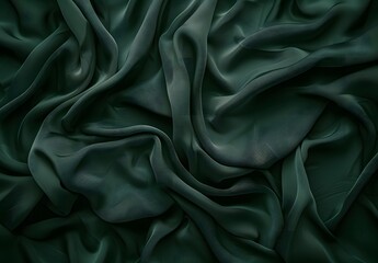 Fototapeta premium Dark Green Fabric Texture Background
