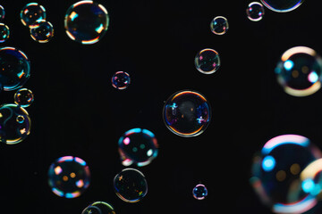 Aesthetic Soap Bubbles Effect Photo Overlays - High-Resolution Overlays, Dreamy and Whimsical Soap Bubble Effects, Perfect for Creating Magical and Creative Images. Generated AI