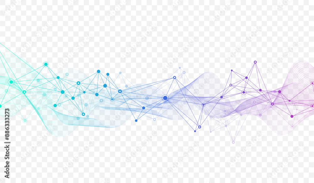 Poster Global network connection banner design template. Header social network communication in the global business concept. Big data visualization. Internet technology