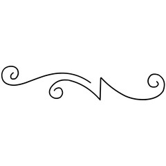 Vintage swirl ornament