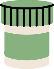 Paint can element, simple paint jar icon