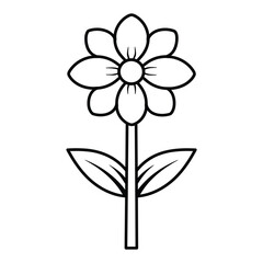 flower flat silhouettes design, vector illustrator