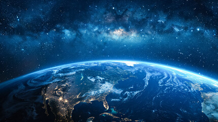 Obraz premium 宇宙から撮影した地球