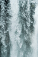 Soknifossen Waterfall by the old King's Road from Laerdal in western Norway of June 2024.