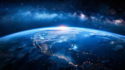 Obraz premium 宇宙から撮影した地球