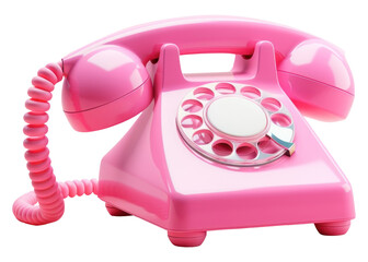 PNG Pink phone electronics technology telephone.