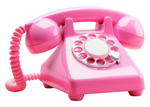 PNG Pink phone electronics technology telephone.