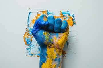 Artistic Ukraine Fist