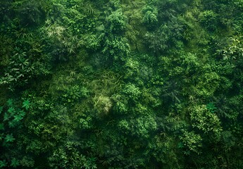 Obraz premium Realistic Green Moss Wall Background Texture