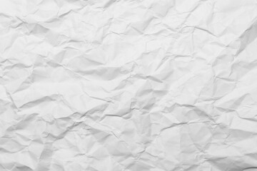 White Paper Texture background. Crumpled white paper abstract shape background with space paper recycle for text