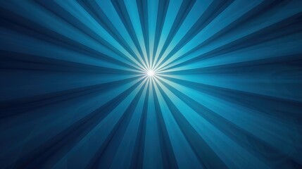Fototapeta premium Anime dynamic abstract sunburst background, concentric elements in shades of blue.