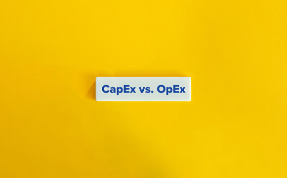 CapEx vs OpEx Banner. Capital Expenditures versus Operating Expenses. 