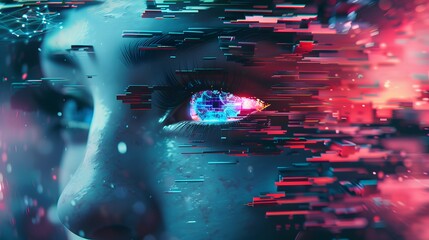 Distorted and glitched abstract visuals, perfect for edgy and avant-garde designs.