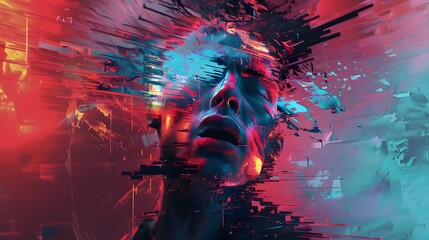 Distorted and glitched abstract visuals, perfect for edgy and avant-garde designs.