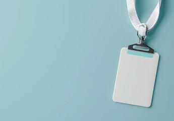 Blank Lanyard with Name Tag Mockup Template
