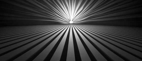 Anime sunburst abstract, dynamic concentric black elements, high energy. 