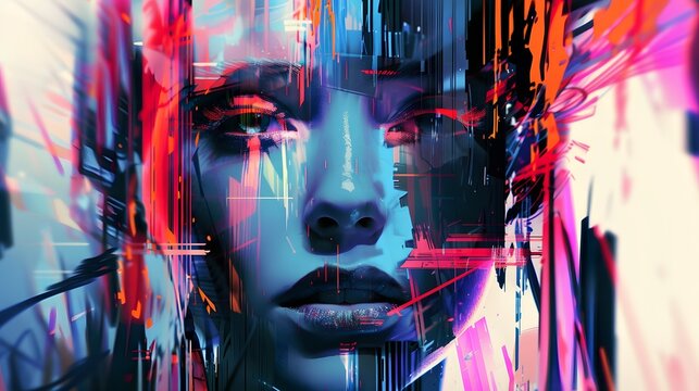 Distorted and glitched abstract visuals, perfect for edgy and avant-garde designs.