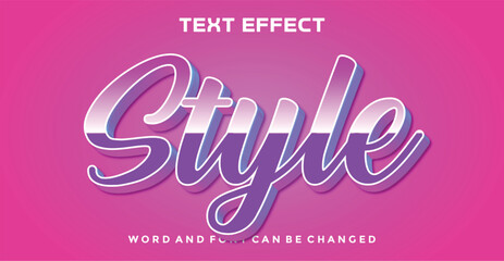 Style editable text effect