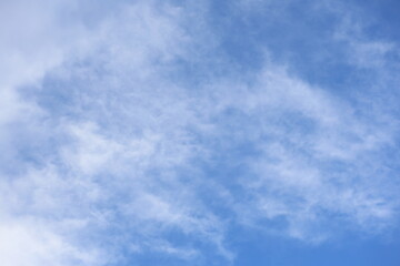 blue sky with dark clouds