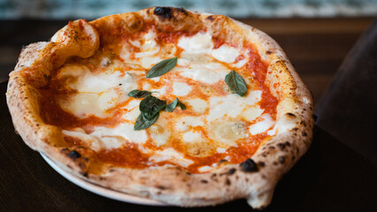 freshly made pizza