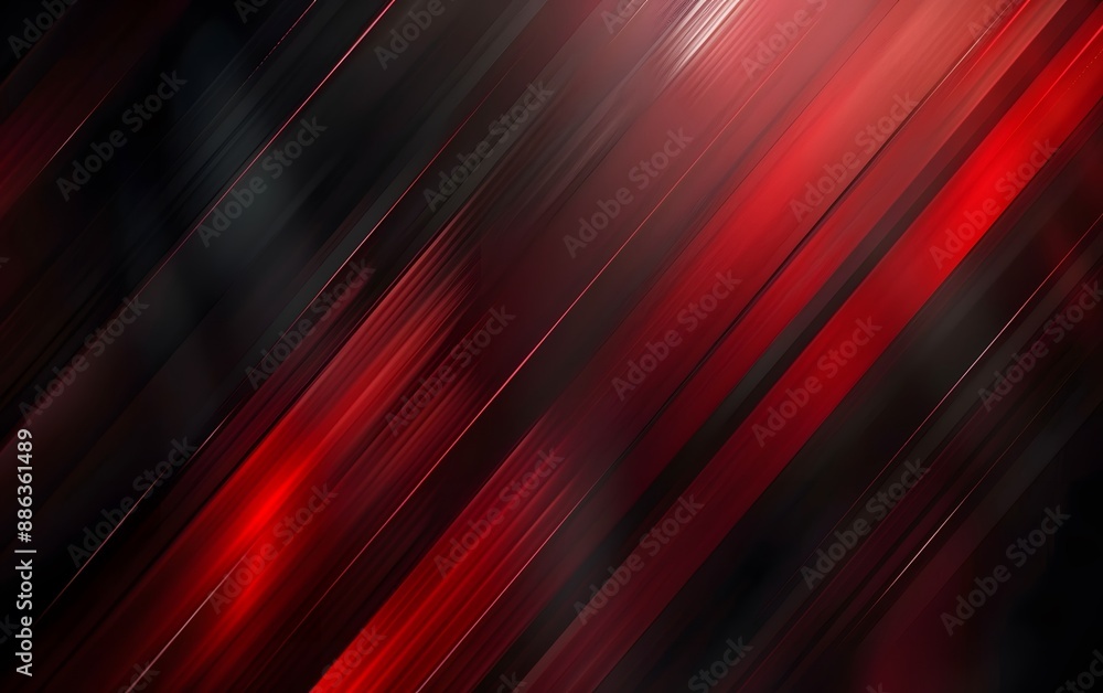 Wall mural abstract diagonal red and black gradient background