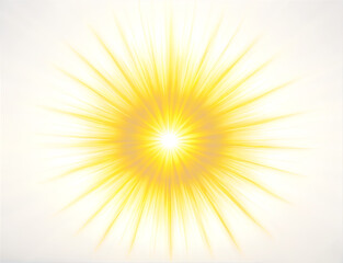 Obraz premium Sun burst isolated on transparent background