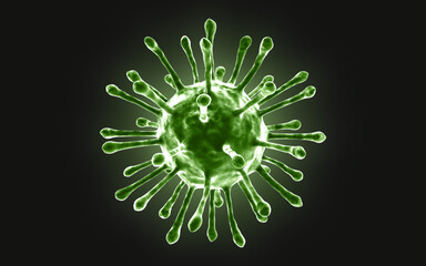 3d rendered Digital illustration of pox virus in white background